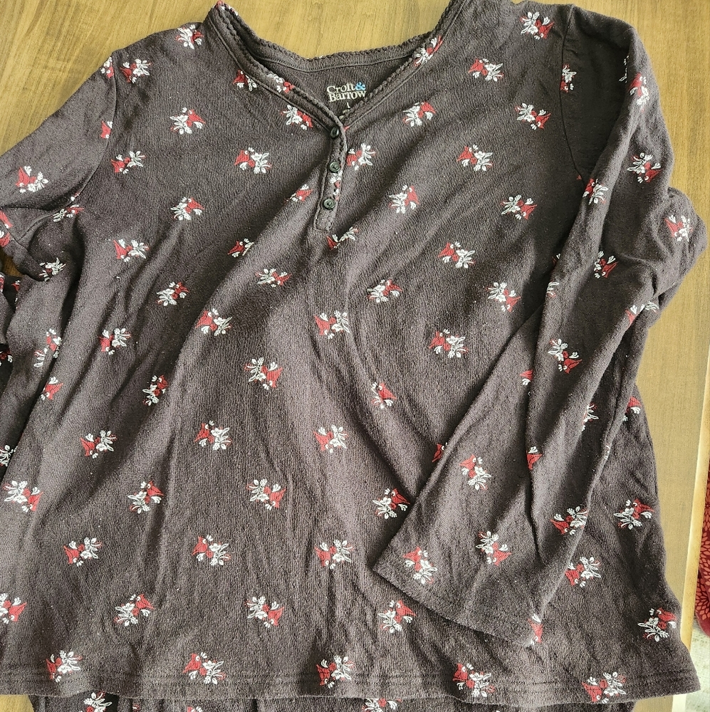 Croft & Barrow Pajama Set size Large